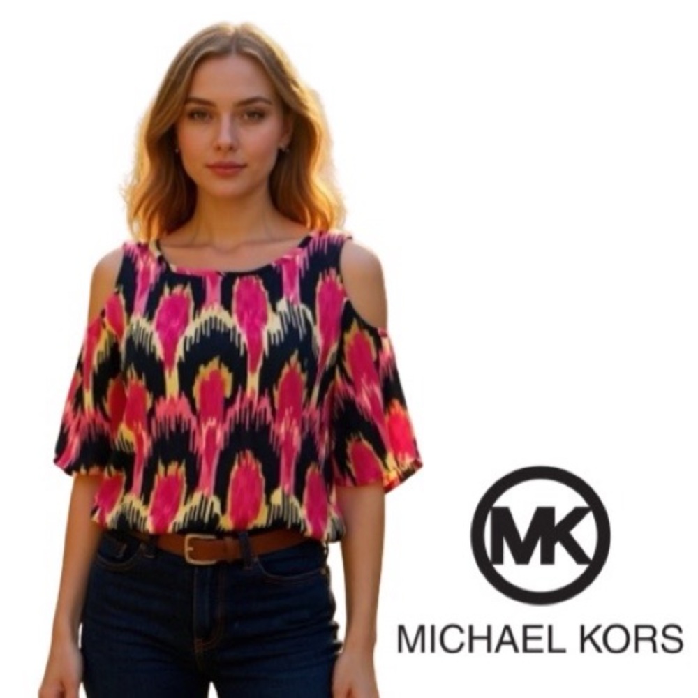 Like NEW Michael Kors Cold Shoulder blouse